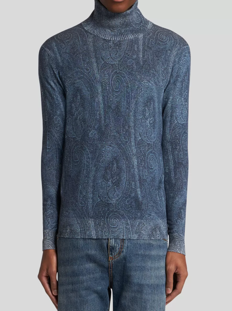 Herren ETRO PAISLEY-ROLLKRAGENPULLOVER