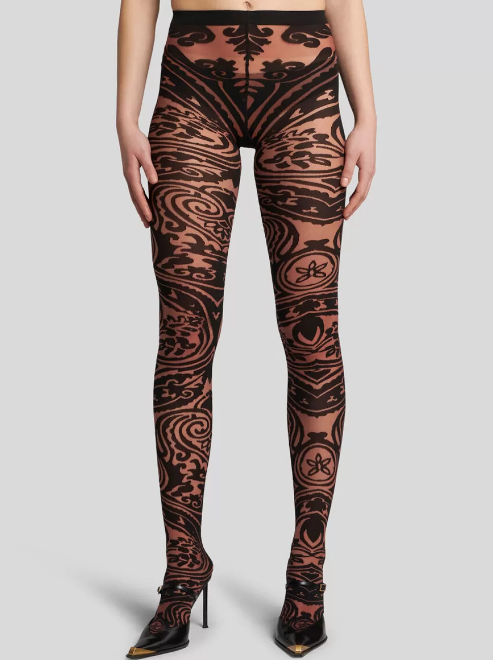 Damen ETRO PAISLEY-TATTOO-STRUMPFHOSE