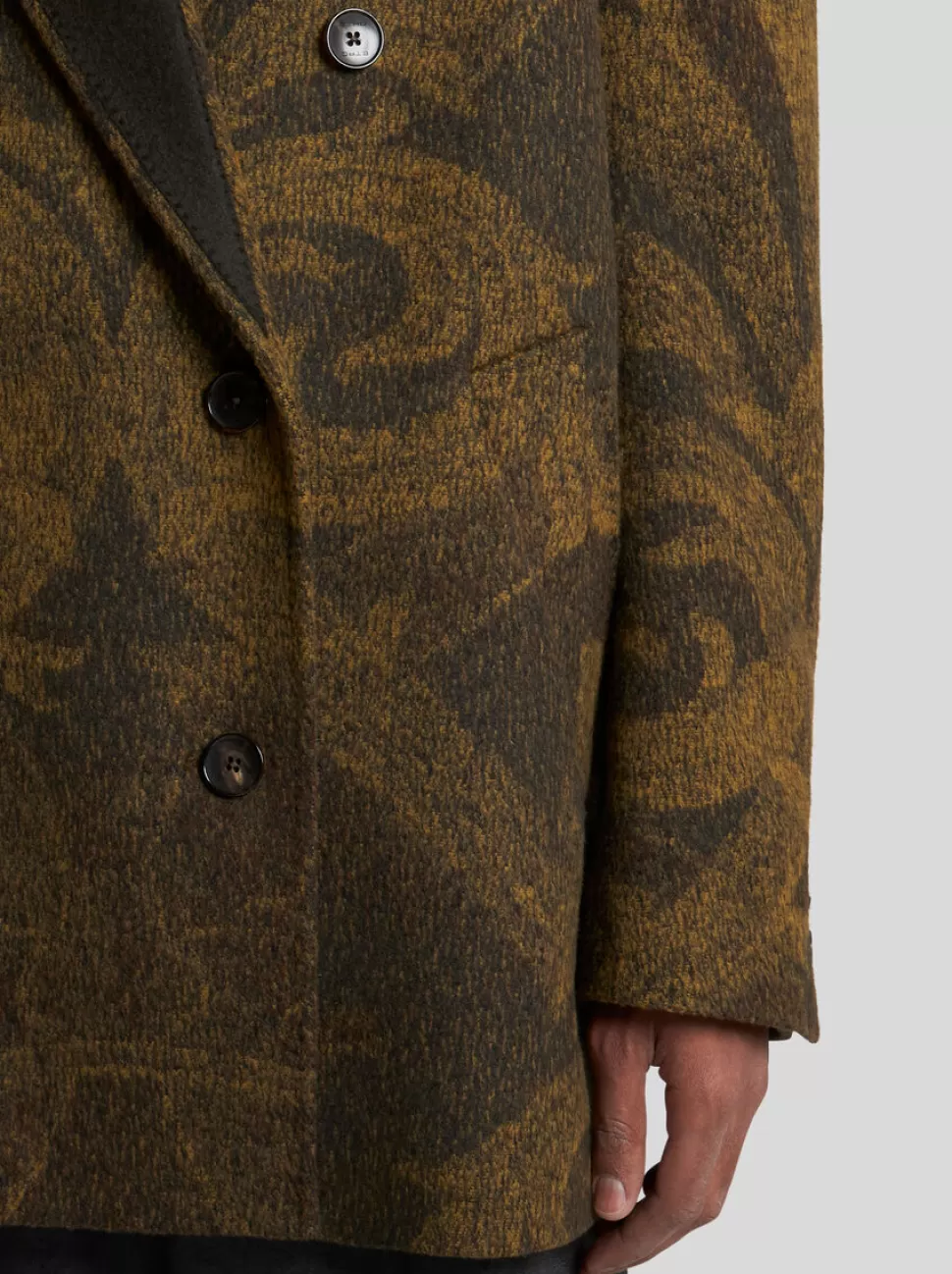 Herren ETRO PEACOAT AUS WOLLJACQUARD