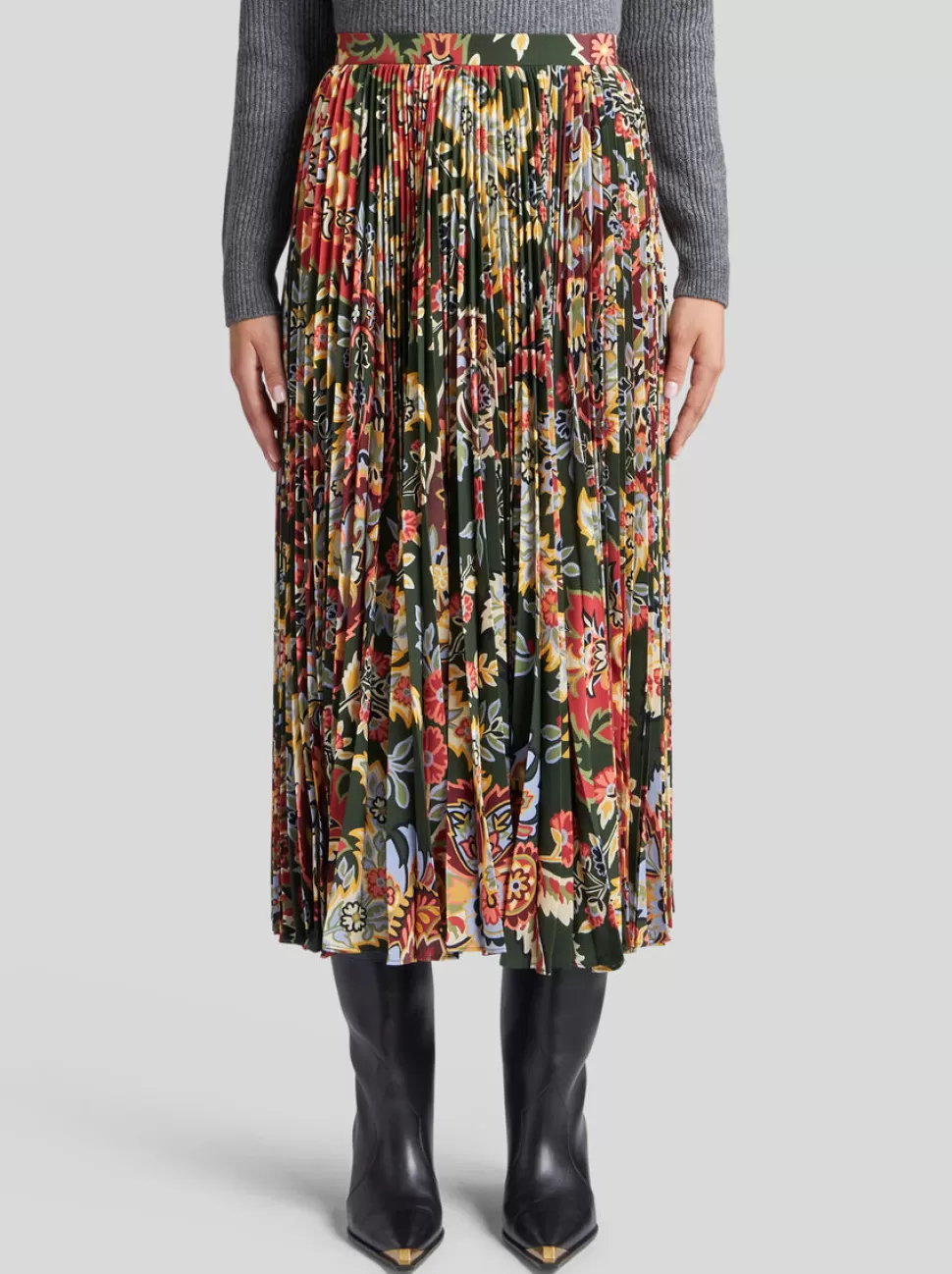 Damen ETRO PLISSEEROCK MIT PAISLEY-PRINT