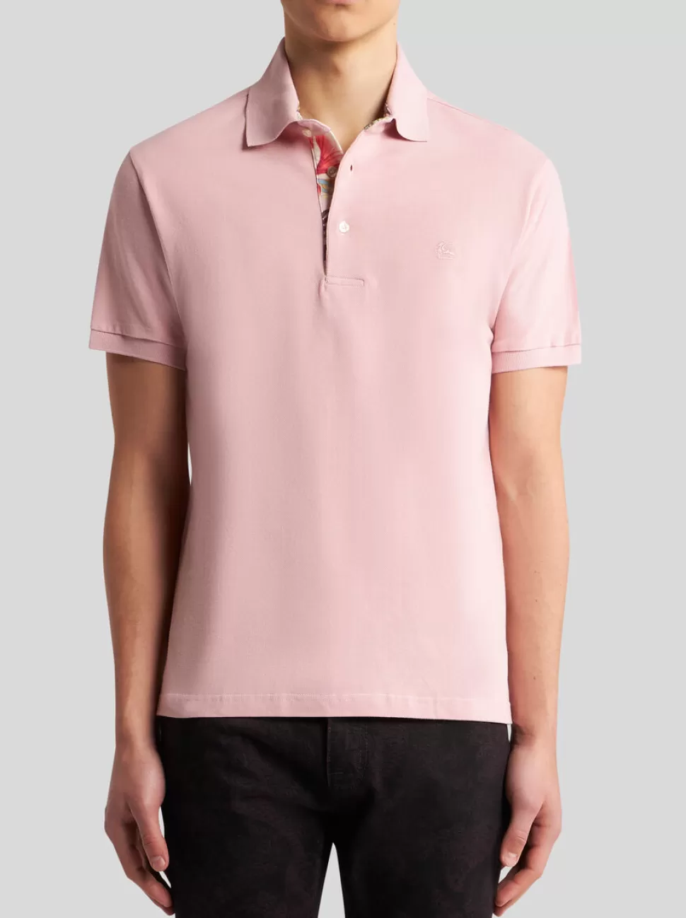 Herren ETRO POLOSHIRT MIT GESTICKTEM PEGASUS