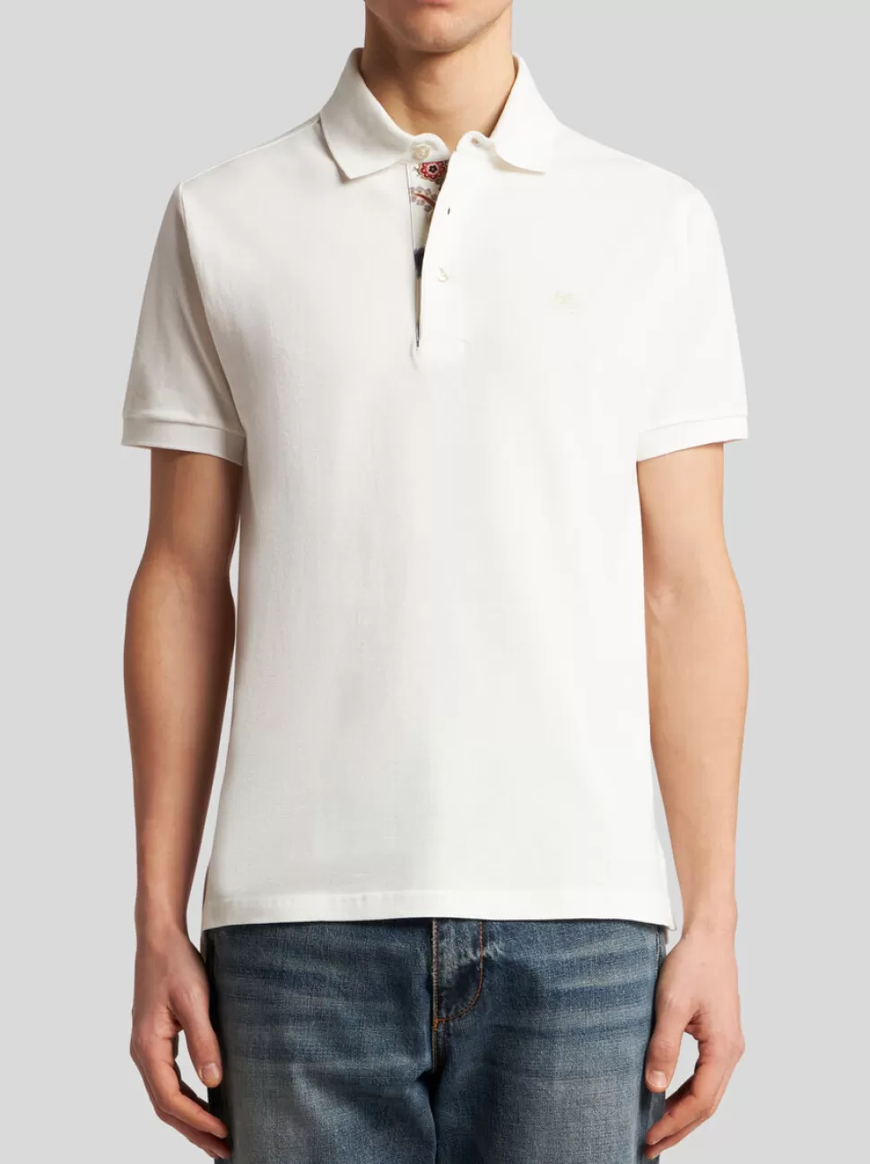 Herren ETRO POLOSHIRT MIT GESTICKTEM PEGASUS