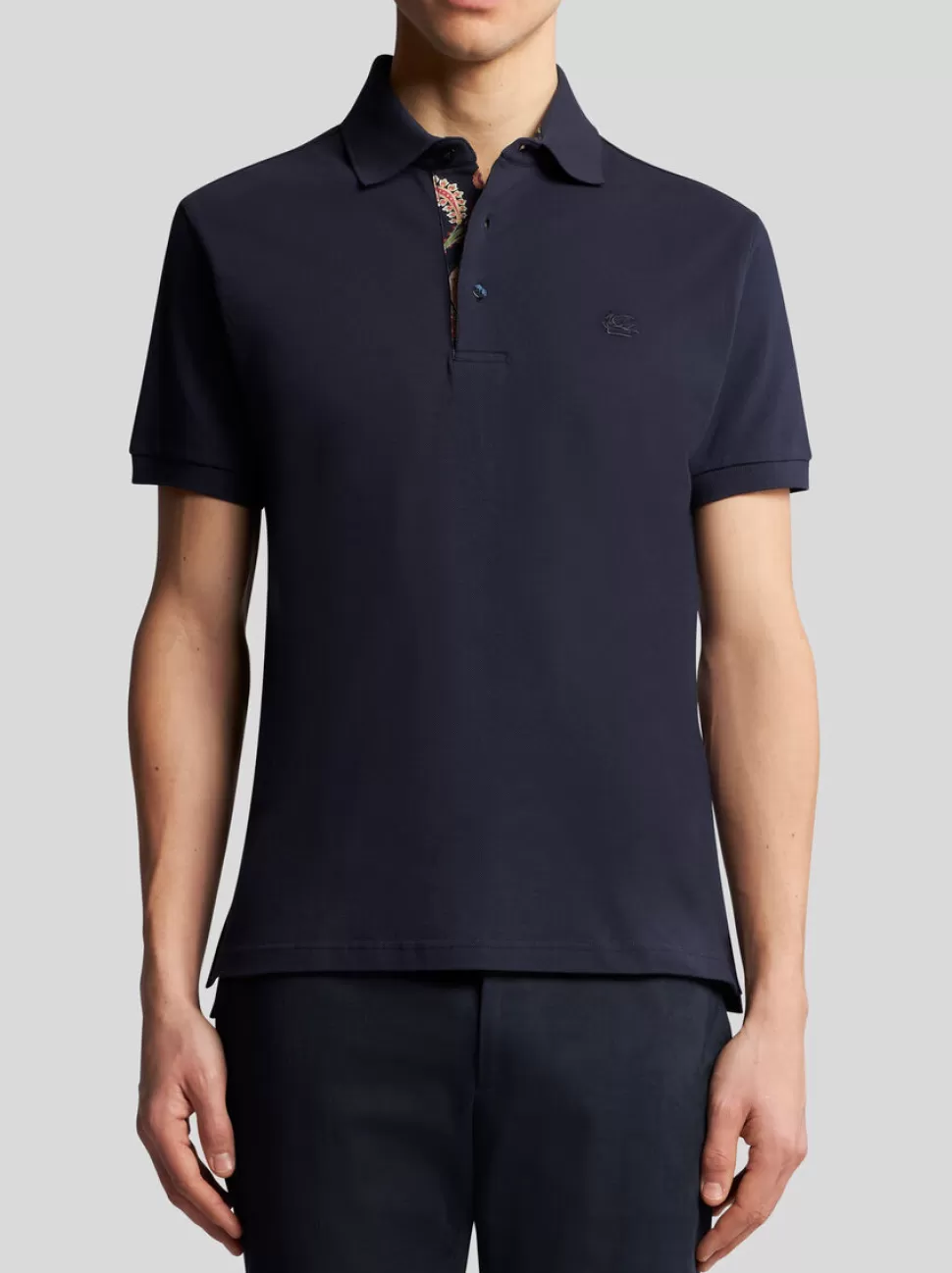 Herren ETRO POLOSHIRT MIT GESTICKTEM PEGASUS