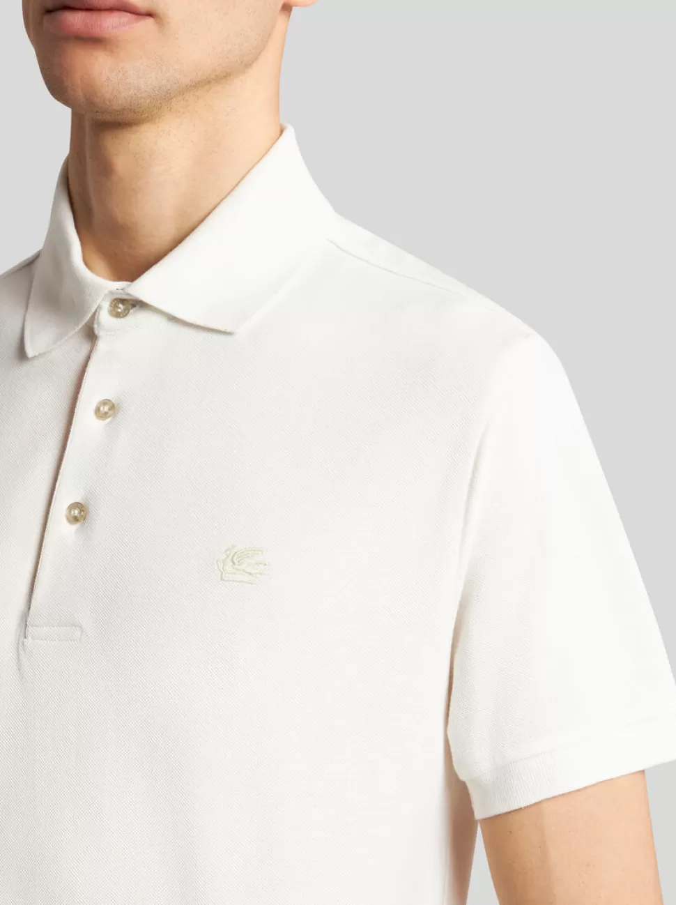 Herren ETRO POLOSHIRT MIT GESTICKTEM PEGASUS