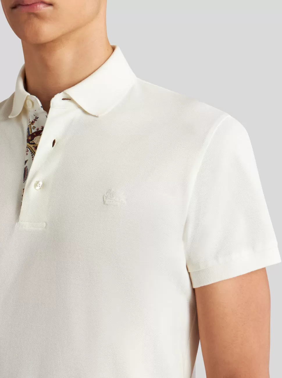 Herren ETRO POLOSHIRT MIT GESTICKTEM PEGASUS