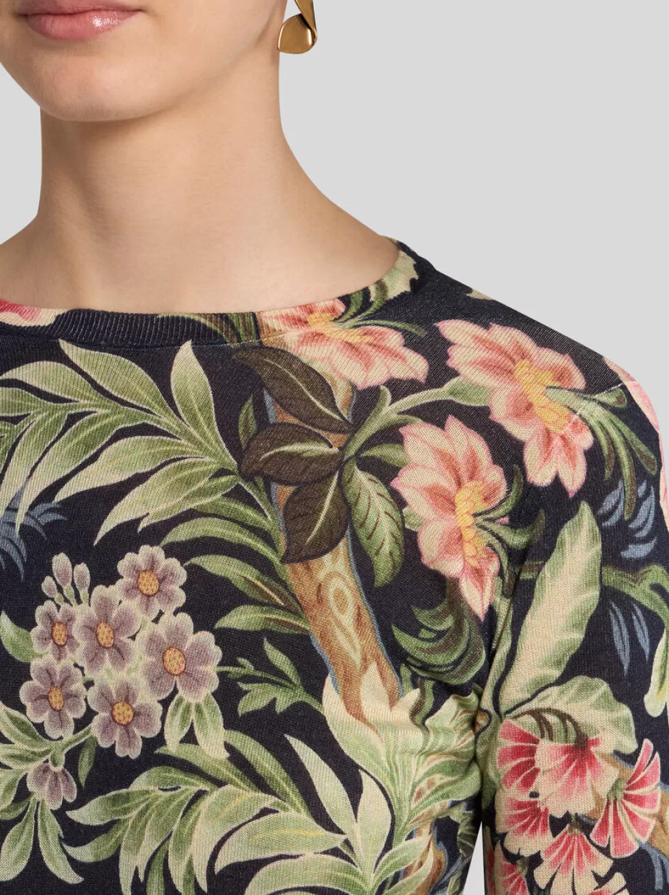 Damen ETRO PULLOVER AUS KASCHMIR UND SEIDE MIT PRINT