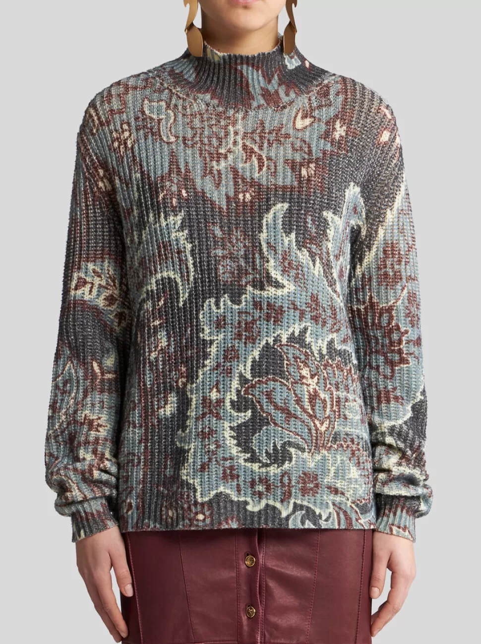 Damen ETRO PULLOVER AUS WOLLE MIT PRINT