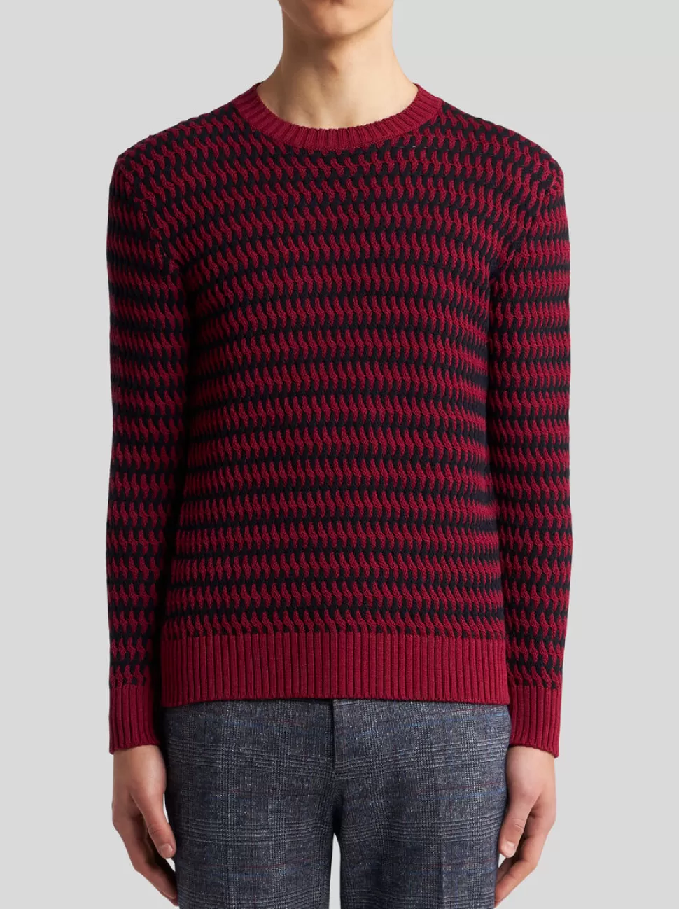 Herren ETRO PULLOVER AUS WOLLJACQUARD