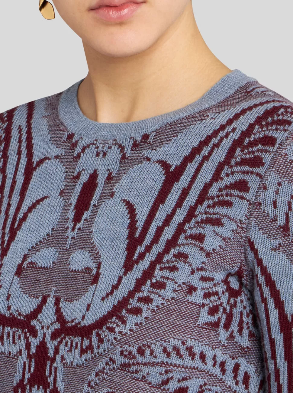 Damen ETRO PULLOVER AUS WOLLJACQUARD