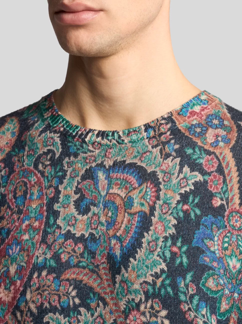 Herren ETRO PULLOVER MIT FLORALEM PAISLEY-PRINT