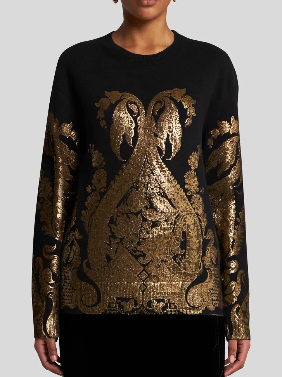 Damen ETRO PULLOVER MIT LAMINIERTEM PRINT