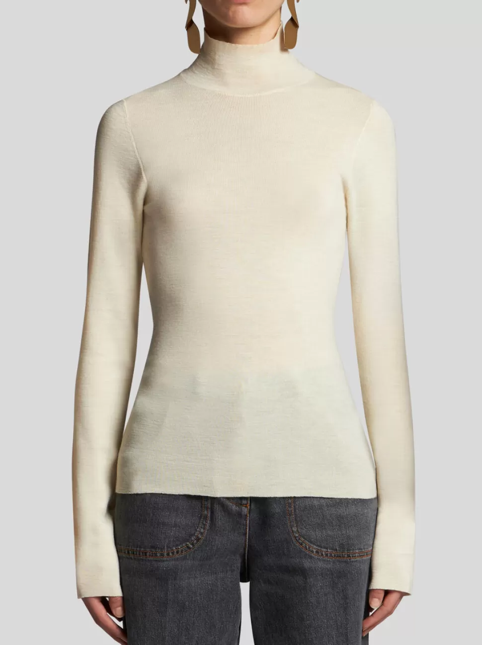 Damen ETRO ROLLKRAGENPULLOVER AUS WOLLE