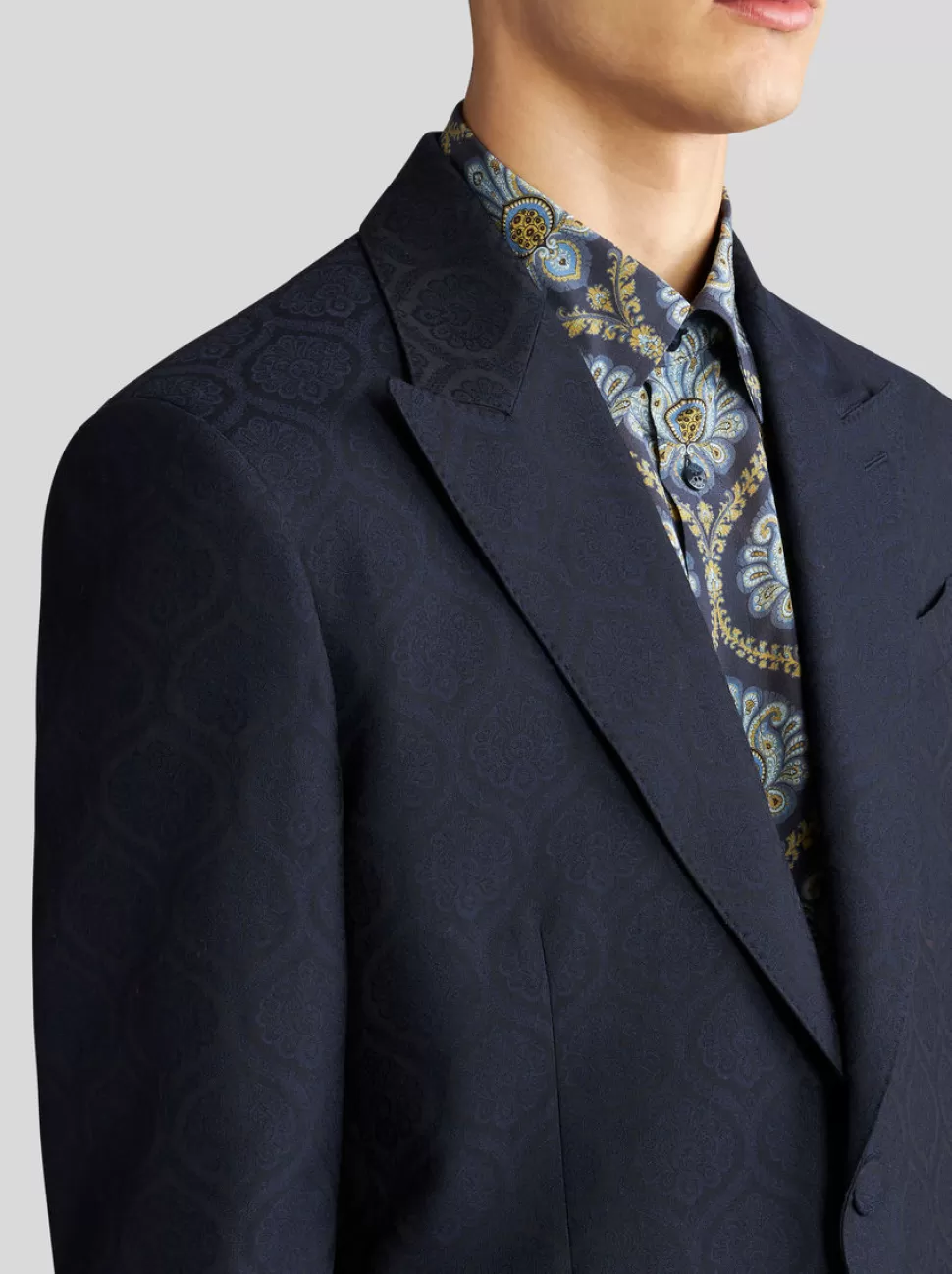 Herren ETRO SAKKO AUS BAUMWOLL-WOLL-JACQUARD