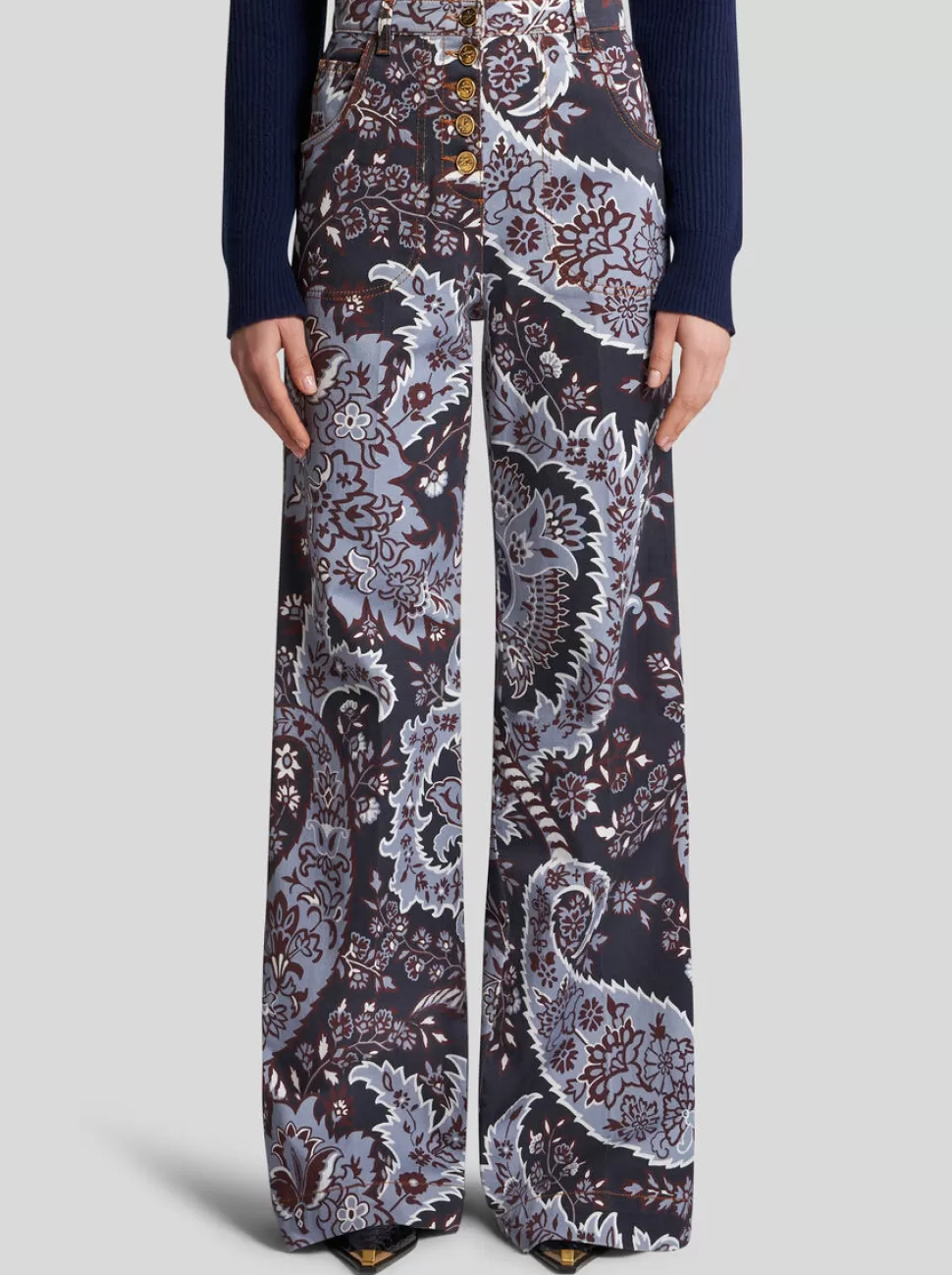 Damen ETRO SCHLAGJEANS MIT PAISLEY-PRINT