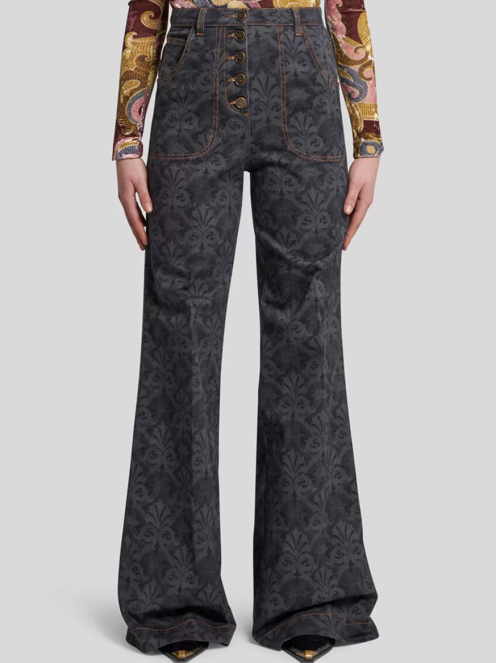 Damen ETRO SCHLAGJEANS MIT PRINT