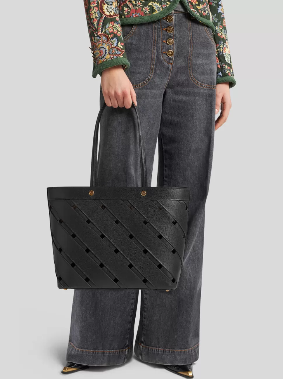 Damen ETRO SHOPPING-BAG MIT CUT-OUT-DETAILS MITTELGROSS