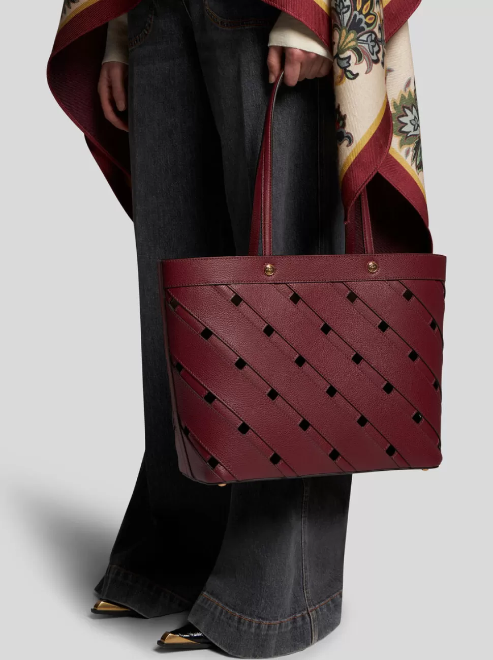 Damen ETRO SHOPPING-BAG MIT CUT-OUT-DETAILS MITTELGROSS