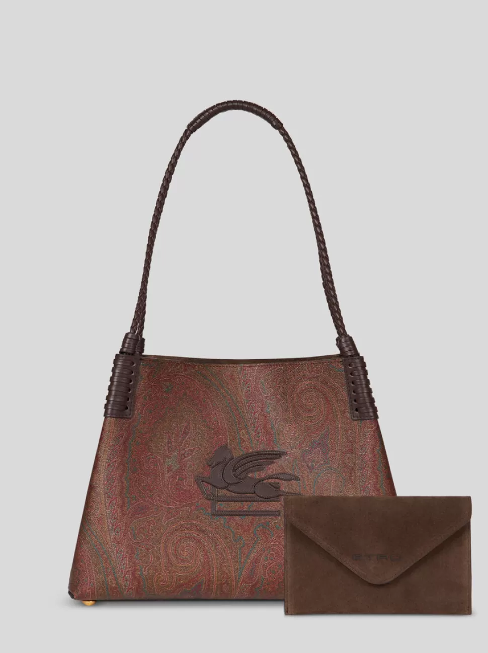 Damen ETRO SHOPPINGTASCHE LIBRA KLEIN PAISLEY