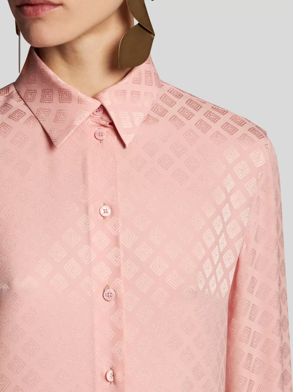 Damen ETRO SILK JACQUARD SHIRT