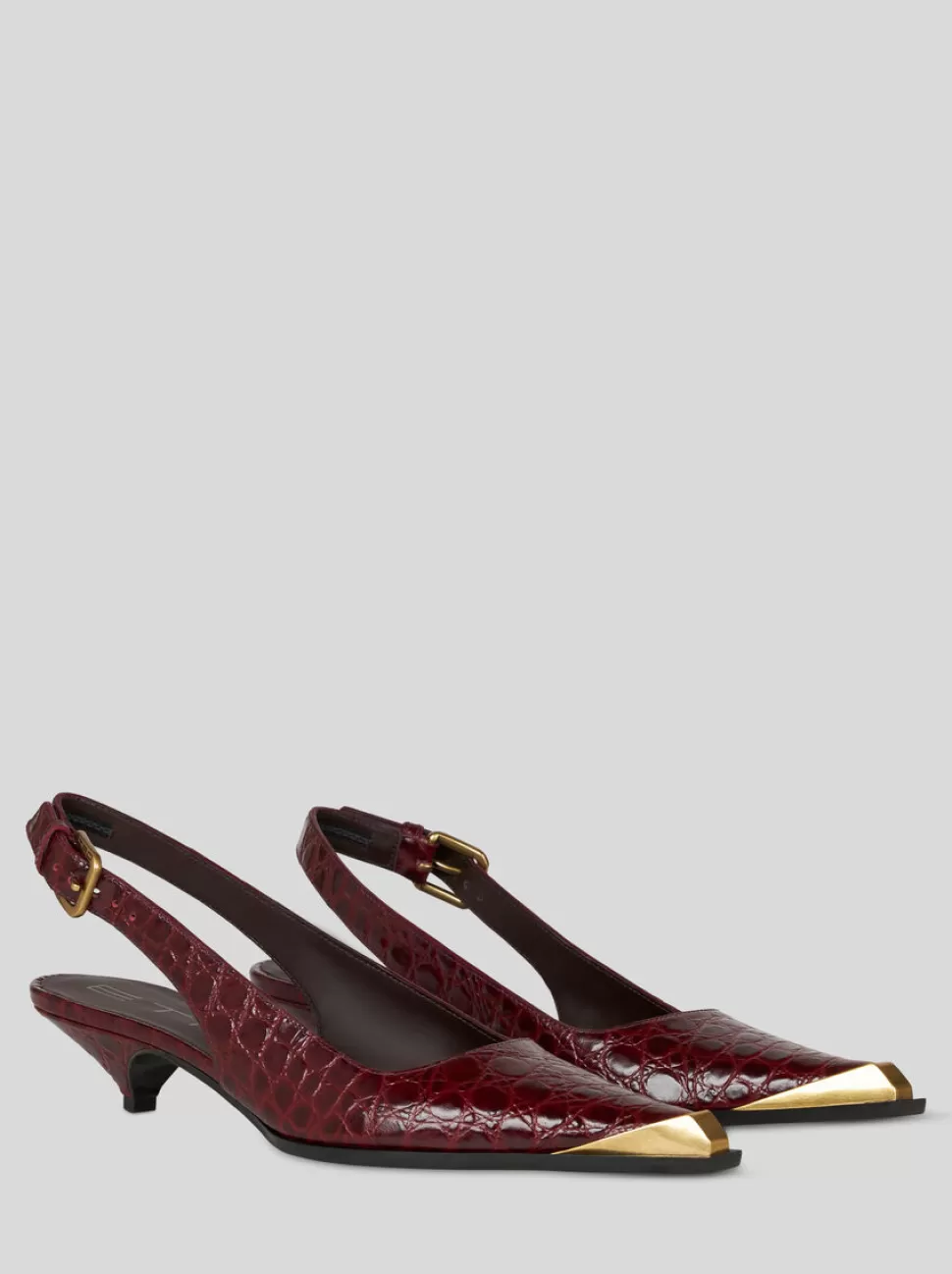 Damen ETRO SLINGBACKS AUS GEPRÄGTEM LEDER