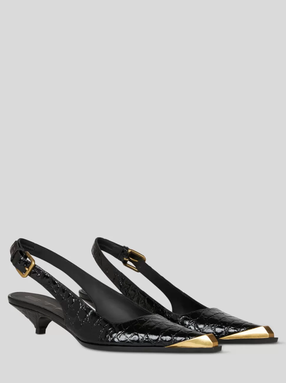 Damen ETRO SLINGBACKS AUS GEPRÄGTEM LEDER