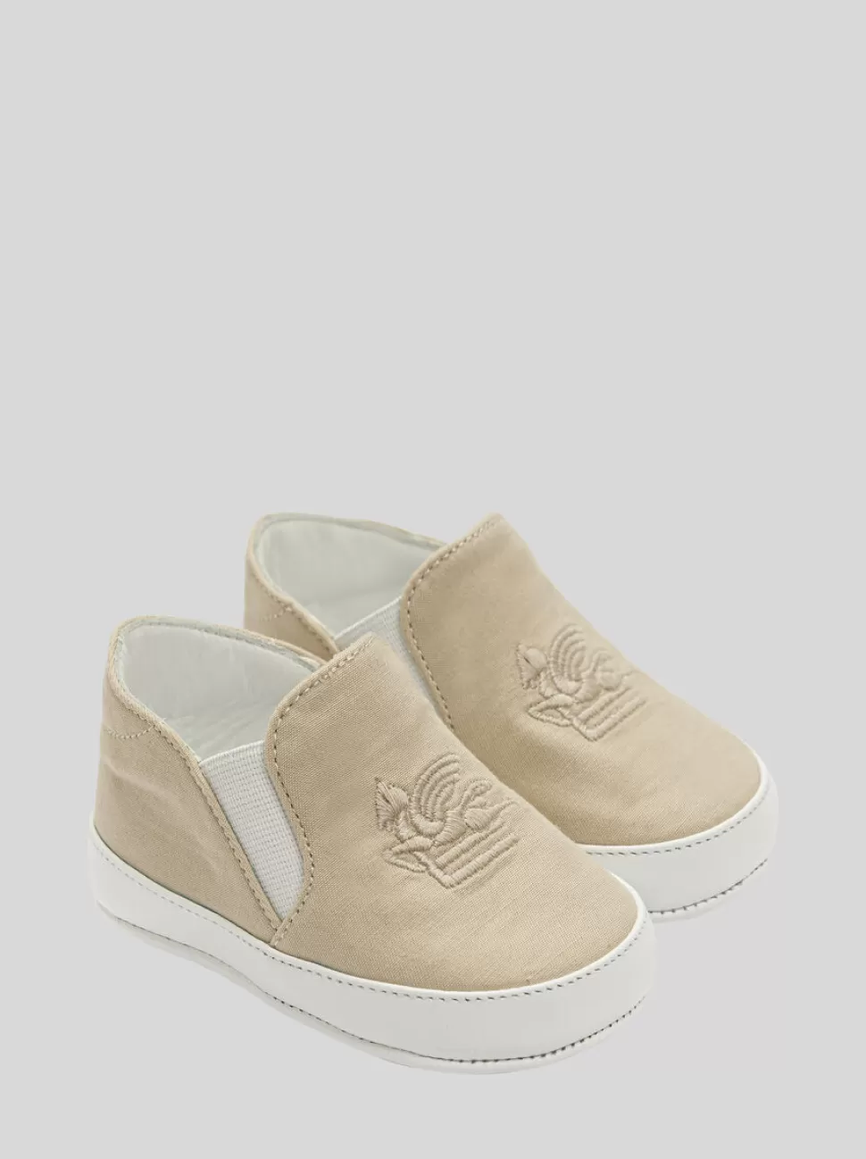 ETRO SLIP-ON-SCHUH MIT AUFGESTICKTEM PEGASUS FÜR BABYS