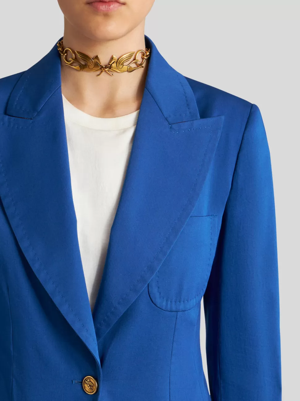 Damen ETRO STRETCHBLAZER MIT PEGASO-KNÖPFEN