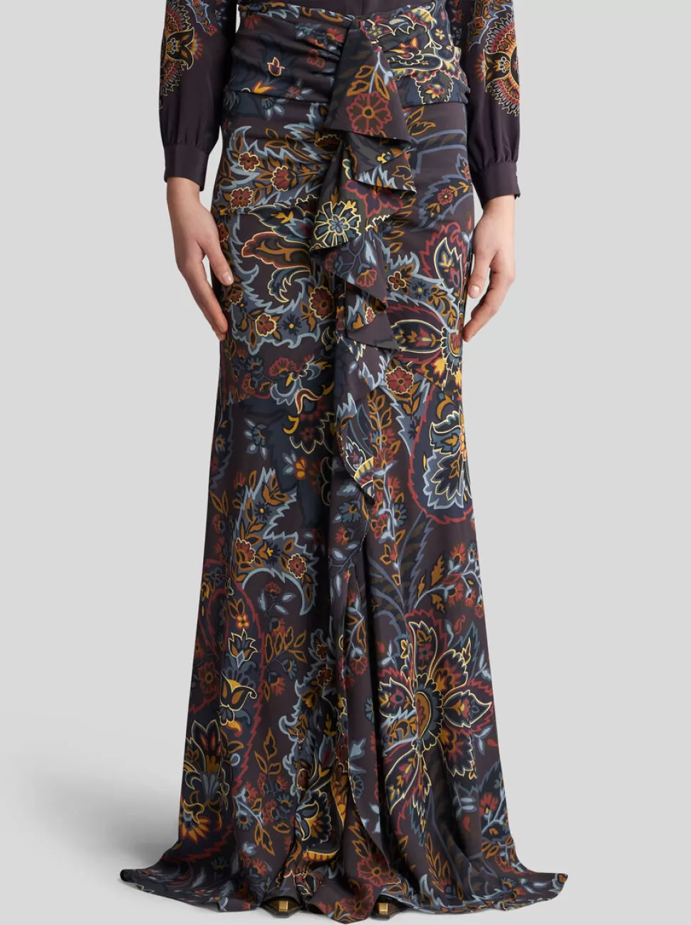 Damen ETRO STRETCH-SABLÈ-PAISLEY-ROCK