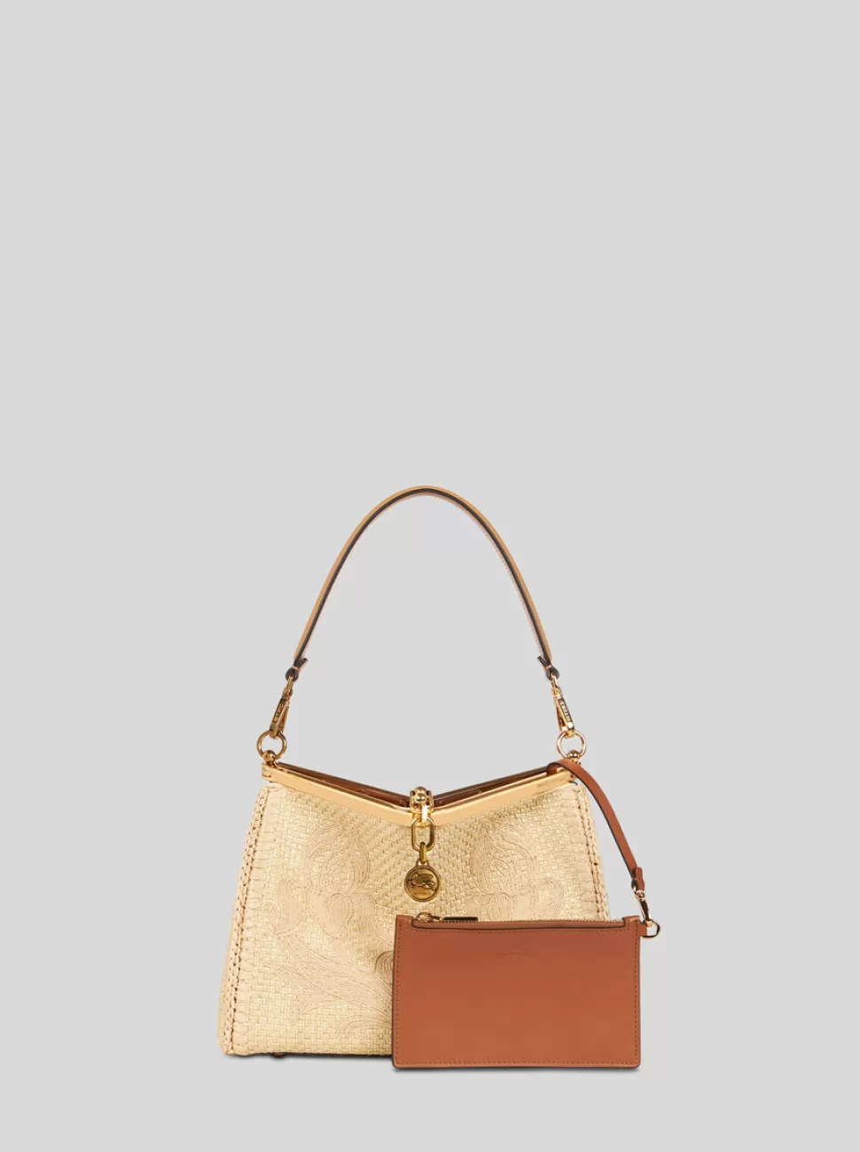 Damen ETRO TASCHE VELA MITTELGROSS AUS BAST