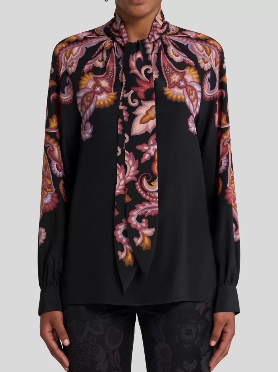 Damen ETRO TOP AUS BEDRUCKTEM CRÊPE DE CHINE