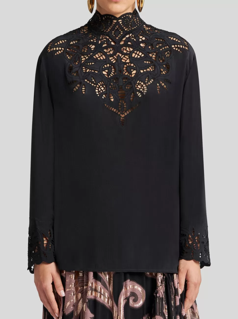 Damen ETRO TOP AUS CRÊPE DE CHINE