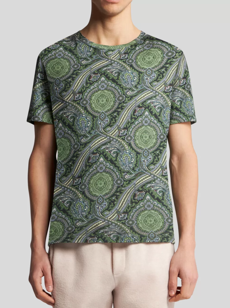 Herren ETRO T-SHIRT AUS BAUMWOLLE MIT PRINT