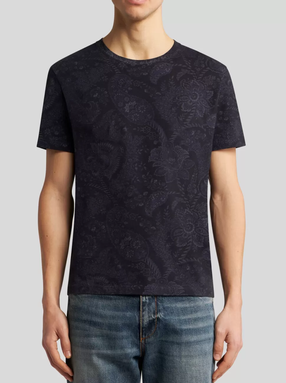 Herren ETRO T-SHIRT MIT FLORALEM PAISLEY-PRINT