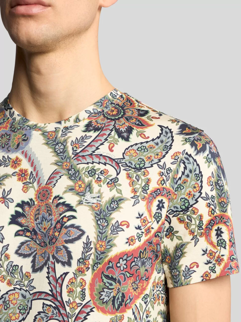 Herren ETRO T-SHIRT MIT FLORALEM PAISLEY-PRINT