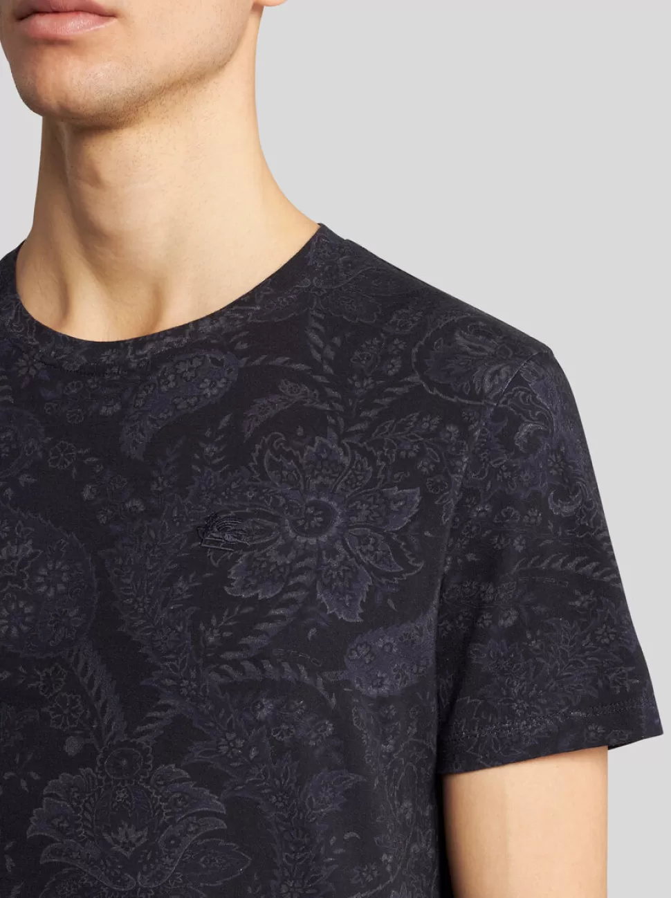 Herren ETRO T-SHIRT MIT FLORALEM PAISLEY-PRINT