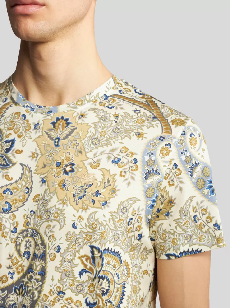 Herren ETRO T-SHIRT MIT FLORALEM PAISLEY-PRINT