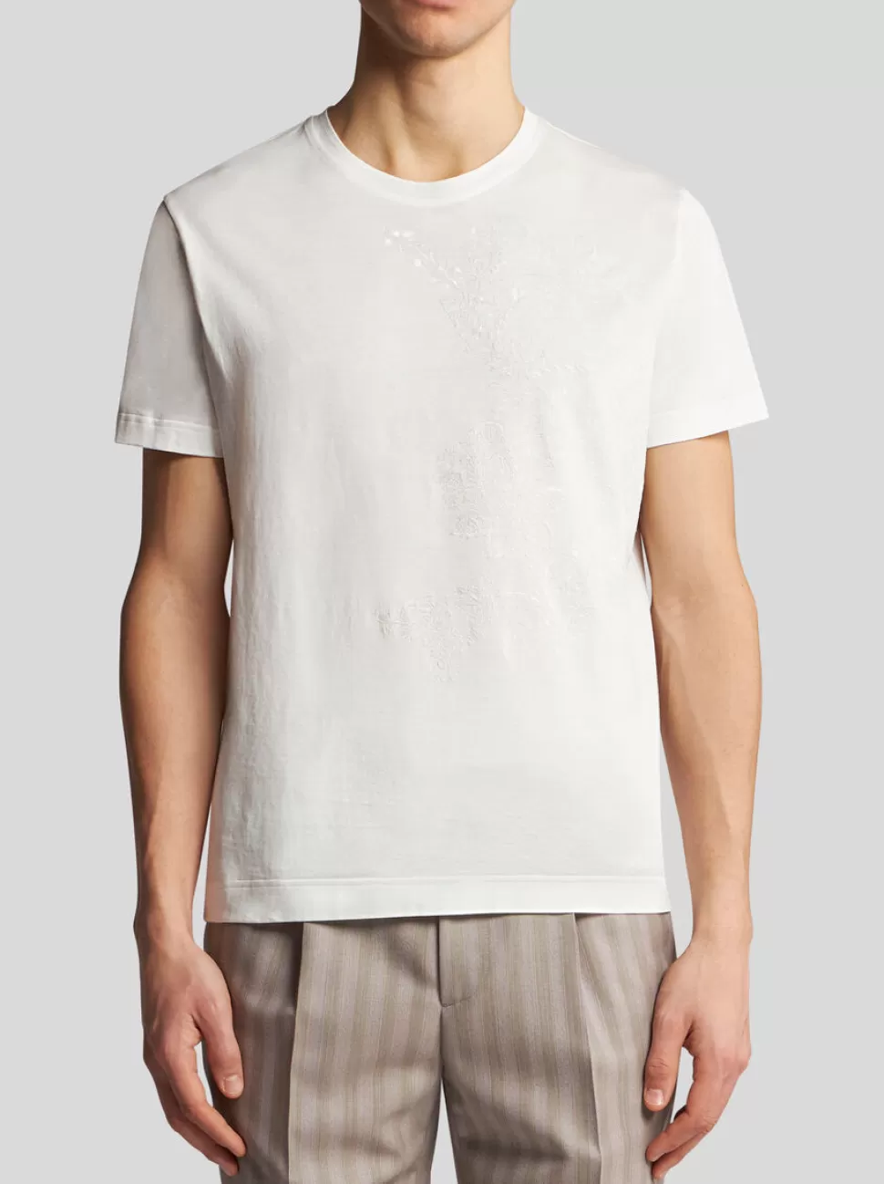 Herren ETRO T-SHIRT MIT STICKEREI