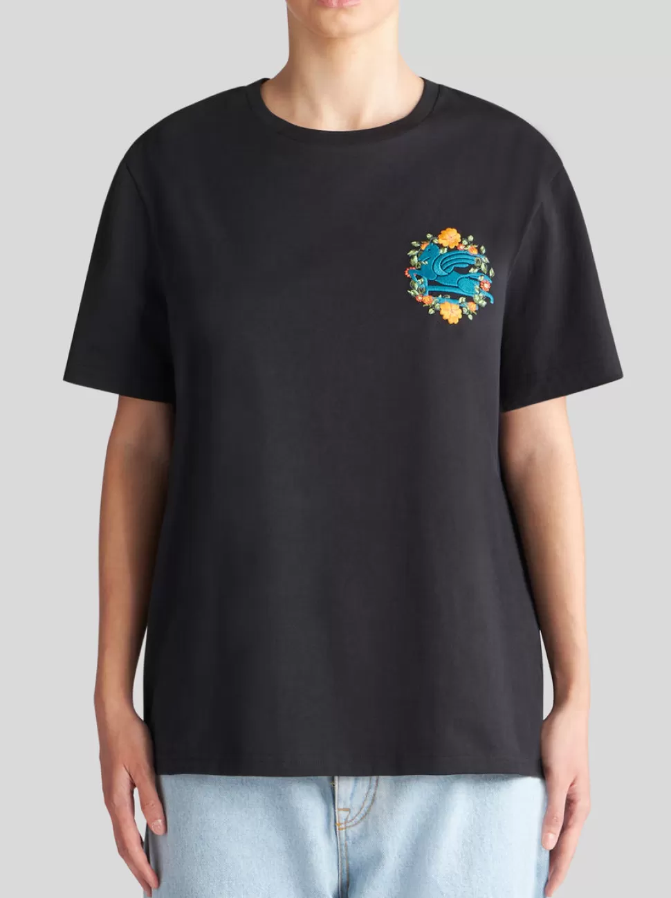 Damen ETRO T-SHIRT MIT STICKEREI