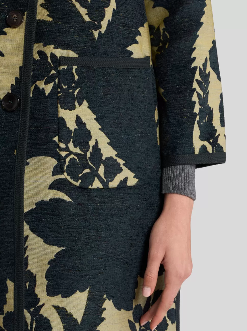 Damen ETRO WENDBARER MANTEL AUS JACQUARD-CHENILLE