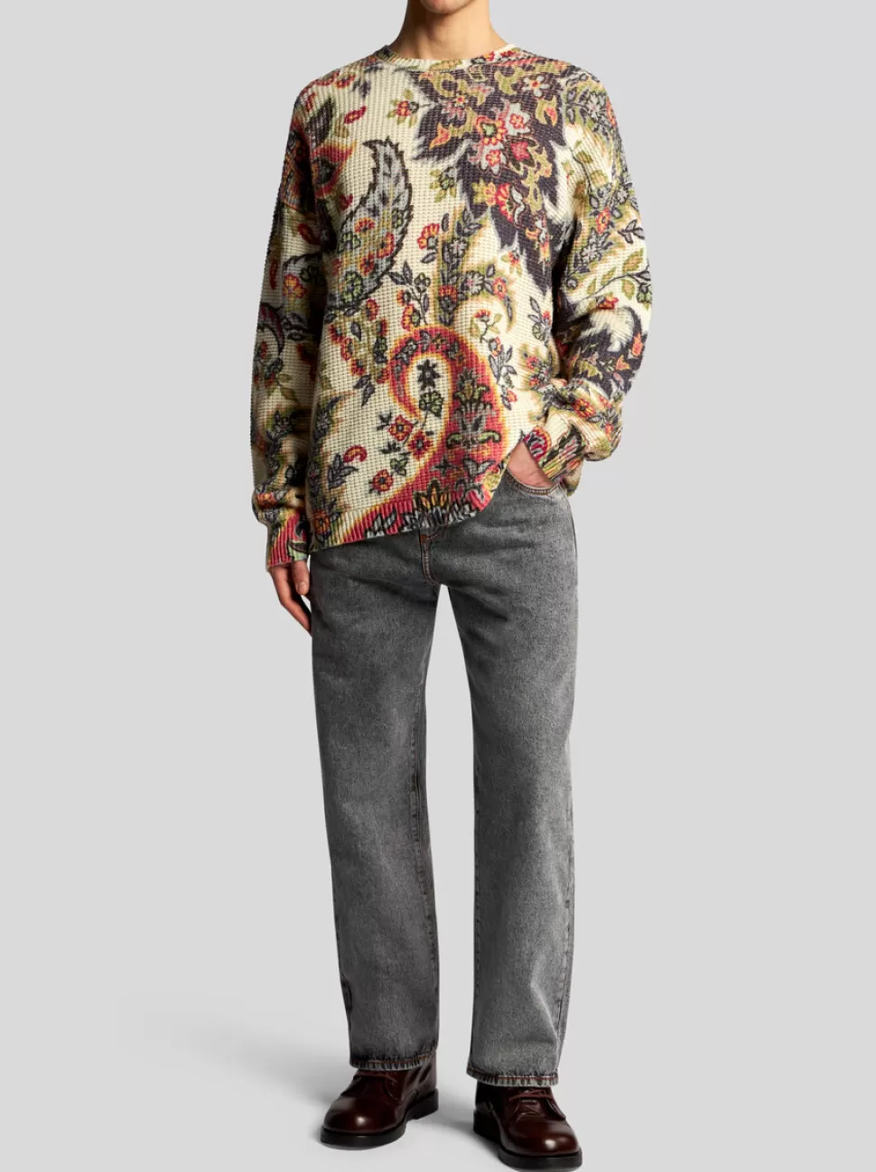 Herren ETRO WOLLPULLOVER MIT PAISLEY-PRINT