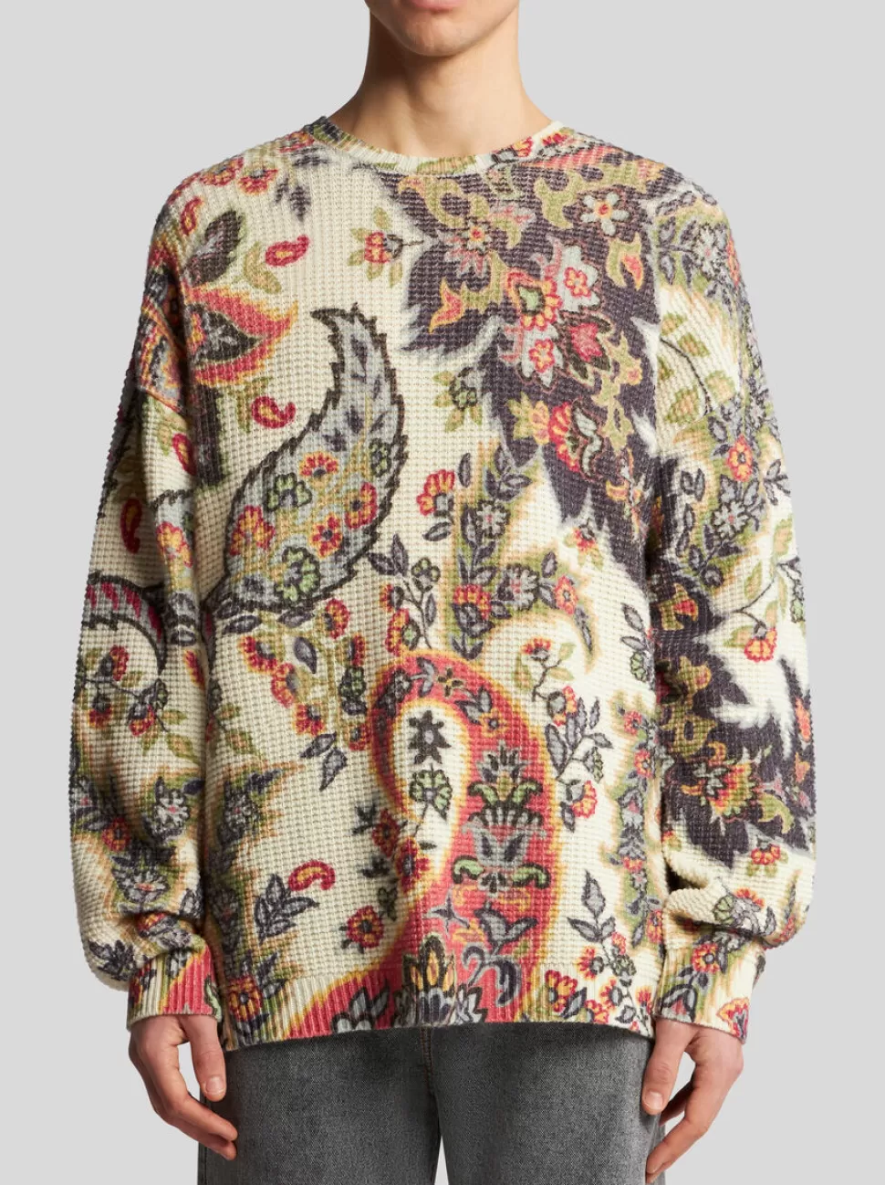 Herren ETRO WOLLPULLOVER MIT PAISLEY-PRINT