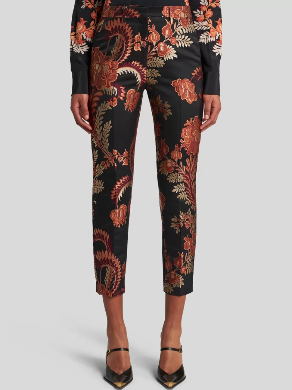 Damen ETRO ZIGARETTENHOSE AUS JACQUARDGEWEBE