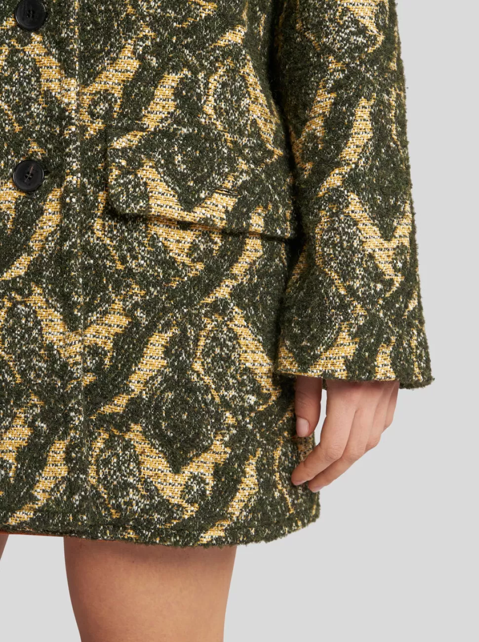 Damen ETRO ZWEIREIHIGE JACKE AUS JACQUARD-BOUCLÉ